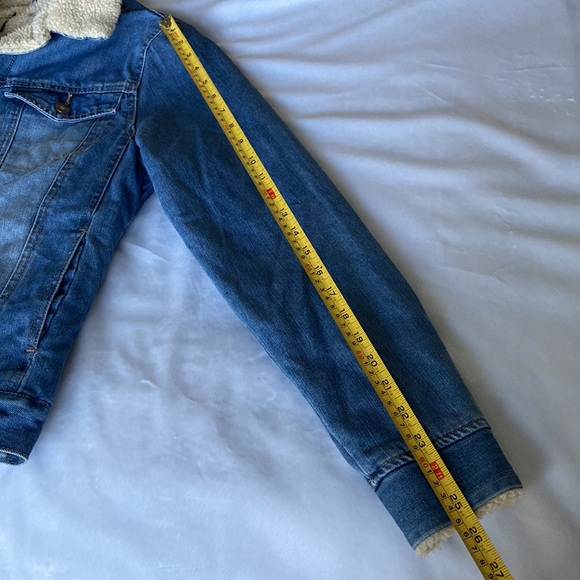 Primark custom painted denim sherpa jacket - Picture 11 of 11